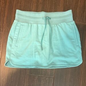 JoyLab Mint Aqua Knit Drawstring Skirt with built in shorts